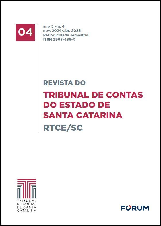 Capa da Quarta Edição da Revista do Tribunal de Contas do Estado de Santa Catarina